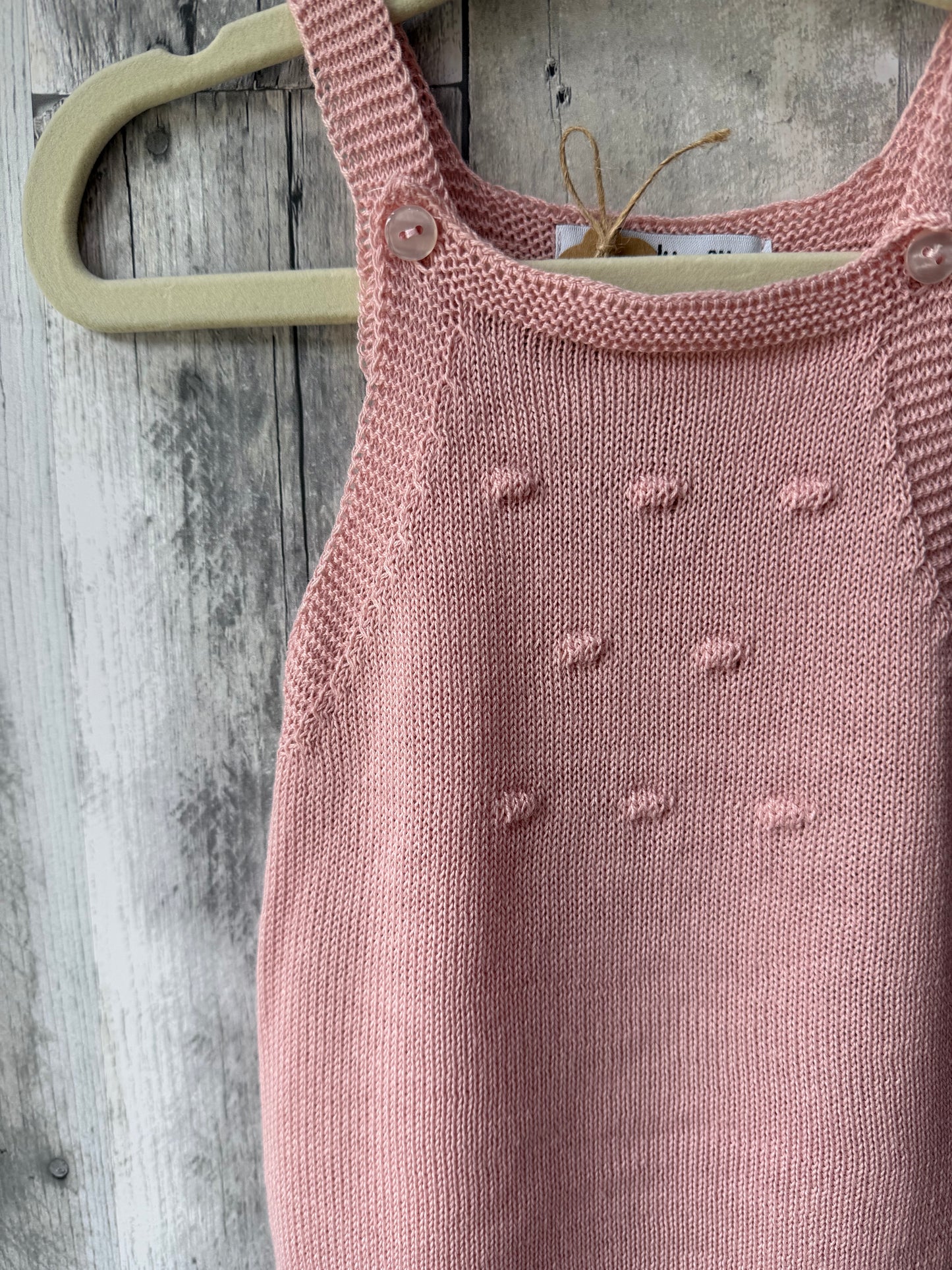 Babidu One Piece Knit Romper // Dusty Pink