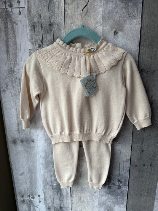 Feltman Brothers Knit set // Oat Ruffle color