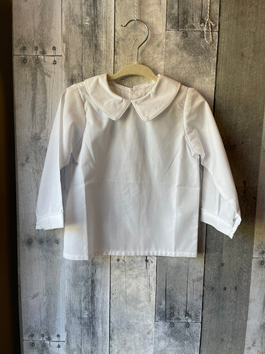 Peter Pan collar long sleeve button down