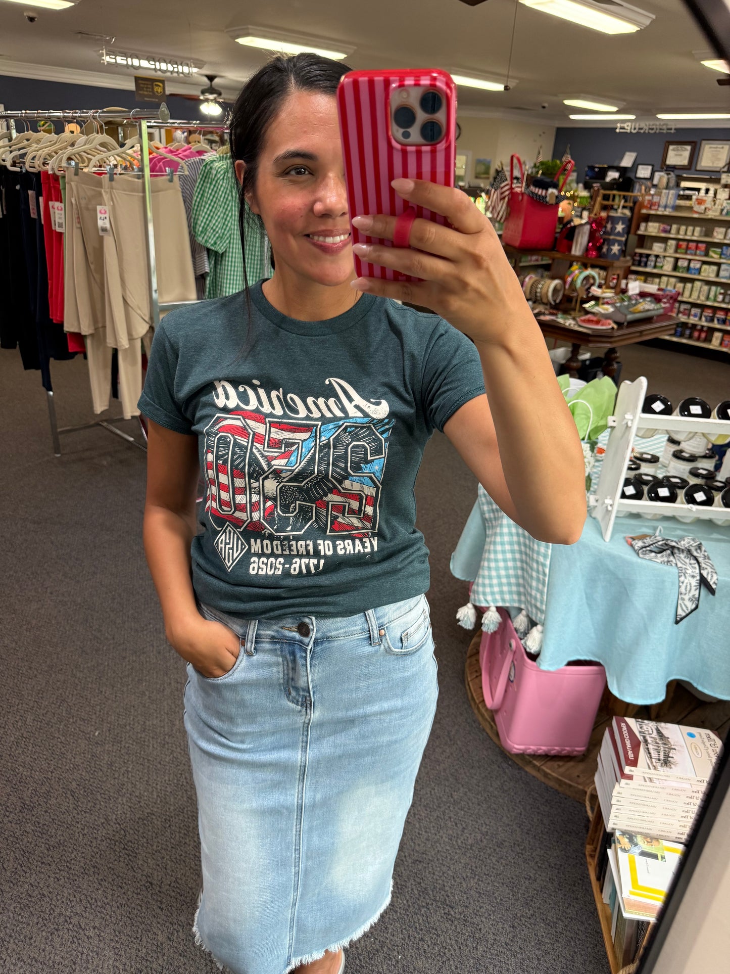 Ash Navy 250 Years of Freedom T-shirt
