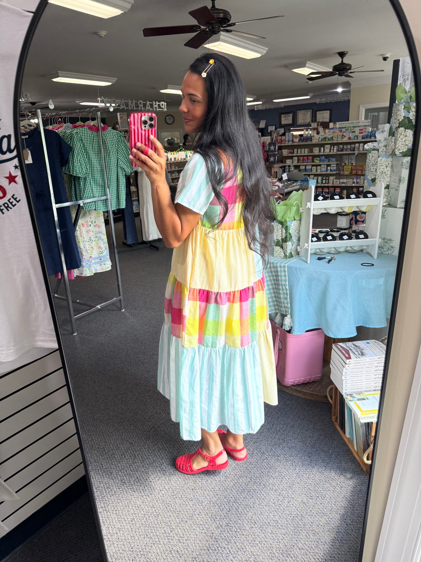 Multi-Color Patchwork Maxi Dress