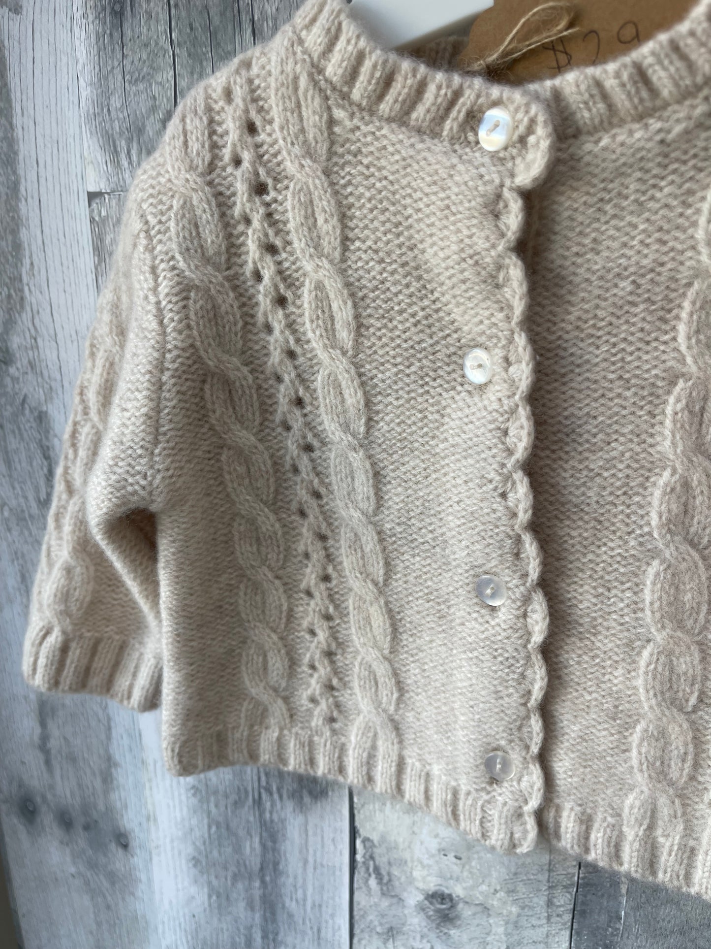 Babidu Baby Knit Sweater // Sand color