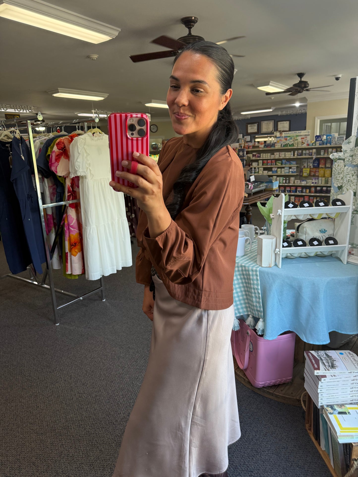 Chestnut Brown Swing Top