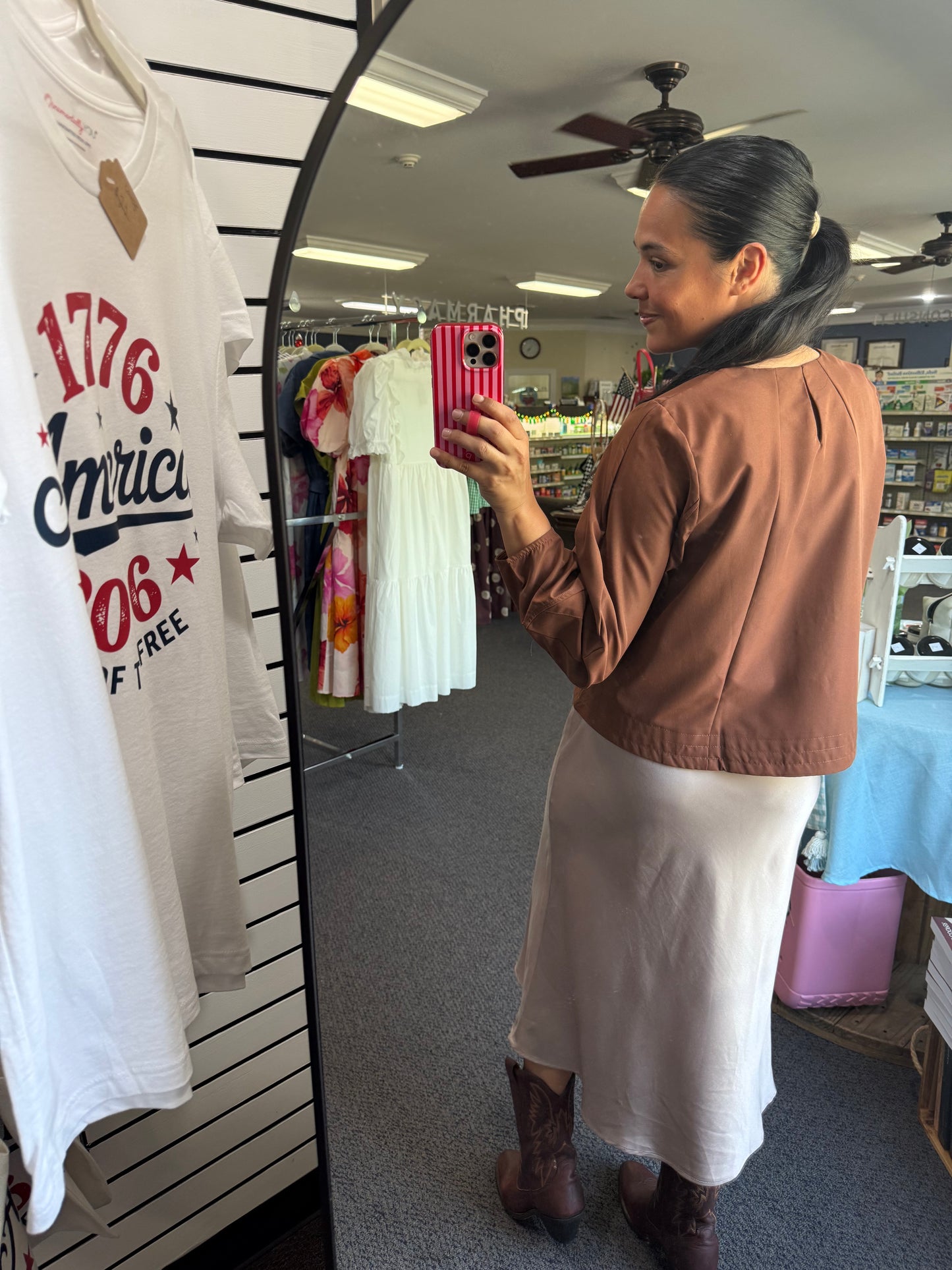 Chestnut Brown Swing Top