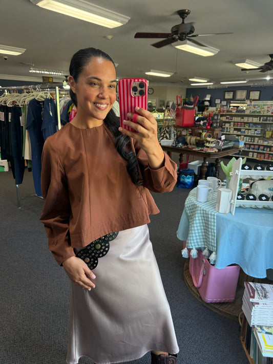 Chestnut Brown Swing Top