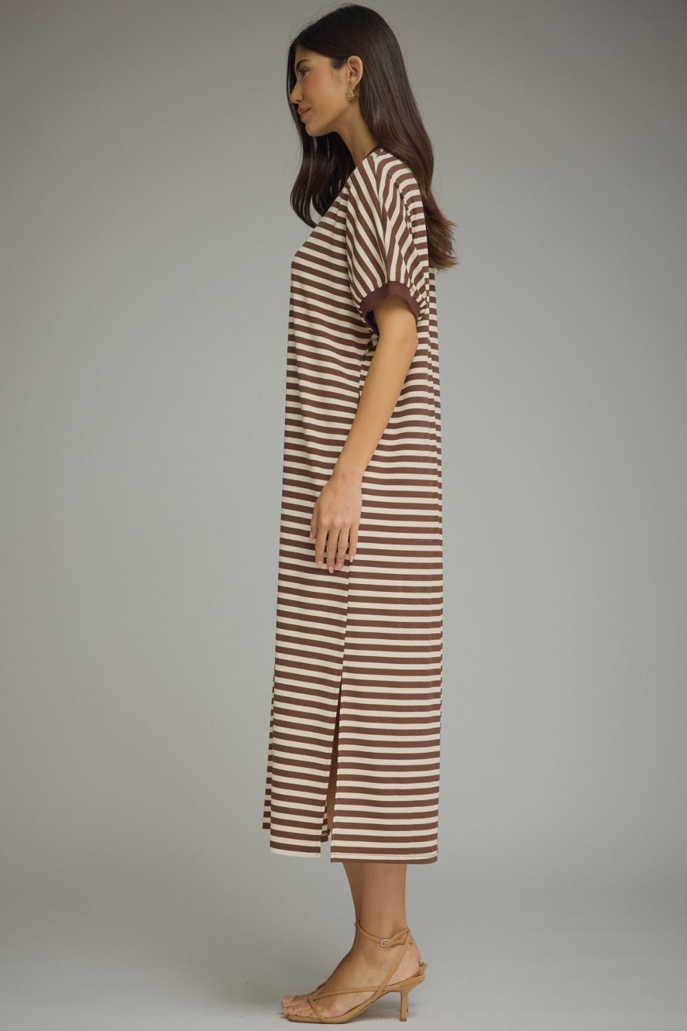 Brown/Ivory Athleisure Dress
