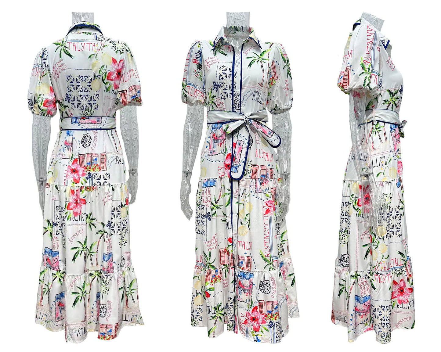 Coastal Print Dress