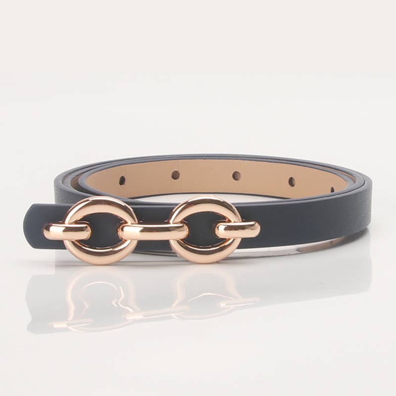 Lily Clothing - Alloy buckle versatile dress west decorative belt: RED / (OS) 1