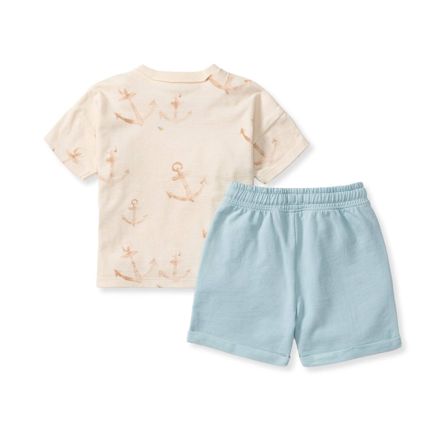 Burt's Bees Baby - Anchors Boy Tee & Shorts Set: 4T