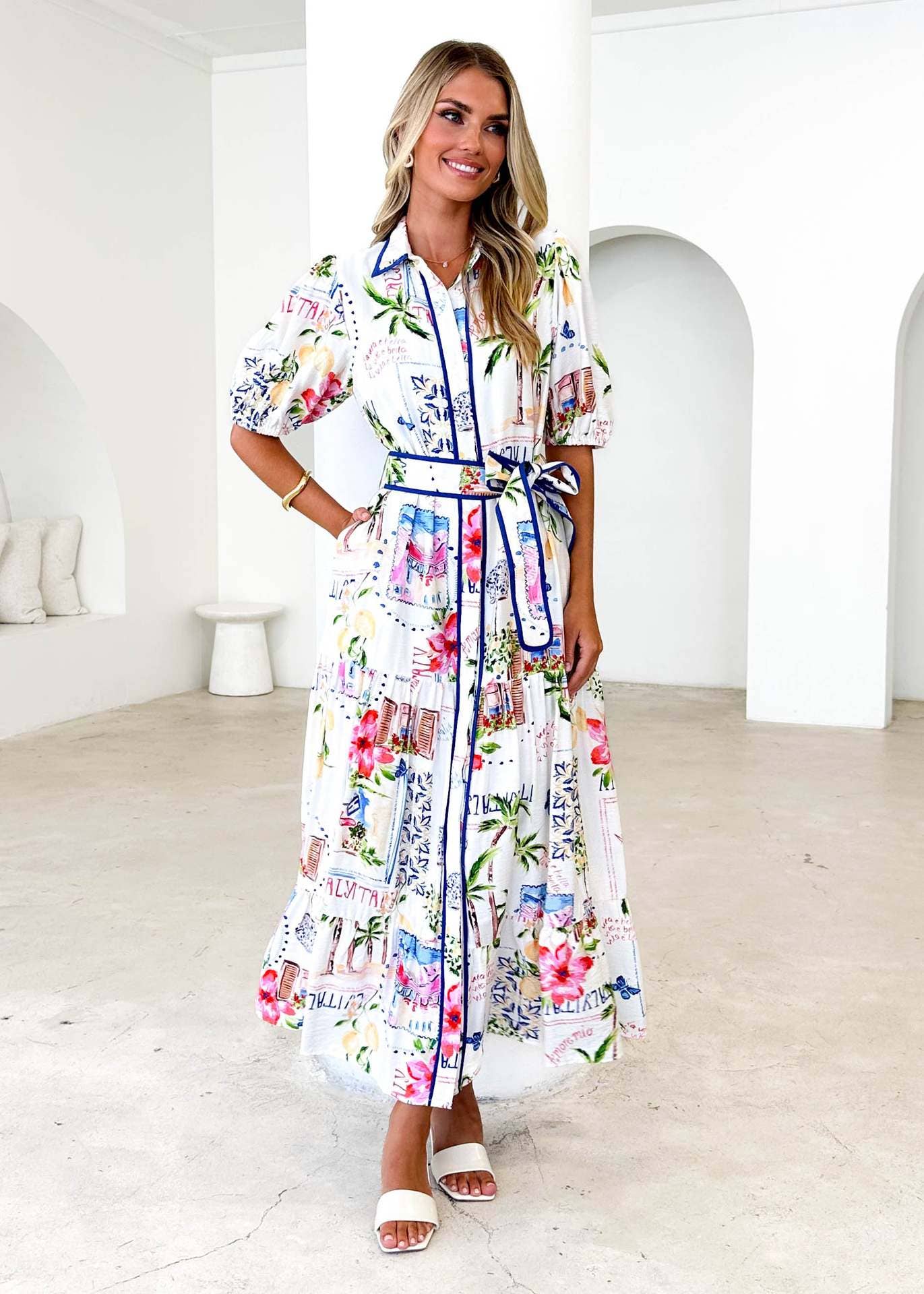 Coastal Print Dress