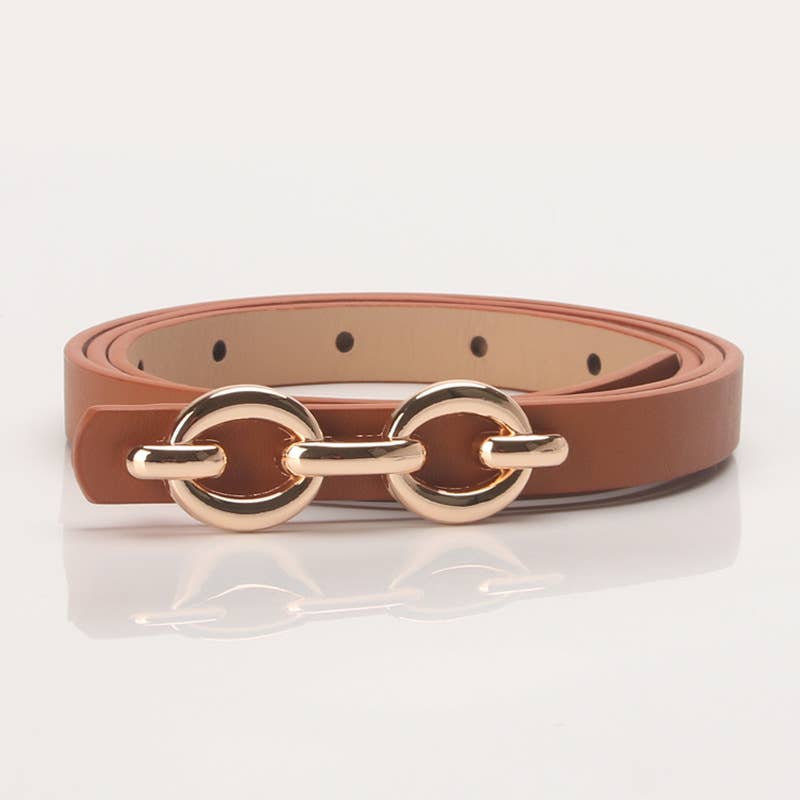 Lily Clothing - Alloy buckle versatile dress west decorative belt: RED / (OS) 1