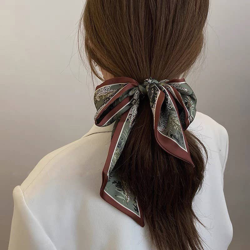 SOFT SILKY SKINNY TWILLY SCARF NECKLACE WRAP