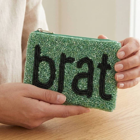 Brat Seed Beaded Coin Purse: MULTI